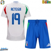 Italia Mateo Retegui #19 Bortedraktsett Barn EM 2024 Kortermet (+ Korte bukser)